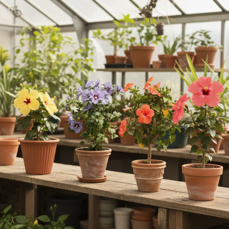 Germination tray with seedlings and hand opening lid